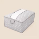 Living Büyük Boy Baza Altı Şeffaf Detaylı Hurç - Gri - 62X46x22 Cm