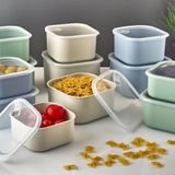 LIVING LUX Erzak Saklama Kabı Vakumlu Kapak Seti Elis 4 Parça 1,1 LT, 1,5 LT, 2 LT 2,5 LT, 4500 ML