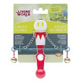 Living World Kırmızı - Beyaz Kuşlar İçin Denge Çubuğu