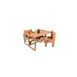 LİVİNGSTORE Industrial living çocuk aktivite oyun masası - Çalışma ve hamur masası - 2 sandalye- MDF- 80x55x45CM