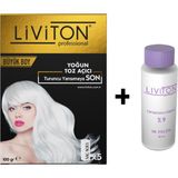 Liviton Professional 100 gr Toz Açıcı + 150 ml Oksidan Tek Kullanımlık Yoğun Toz Açıcı Set
