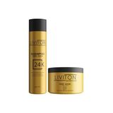 Liviton Professional 24K Pure Gold Serisi Saç Bakım Seti Şampuan + Maske 300ML
