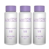 Liviton Professional Ev Tipi %12 Oksidan Krem 40 volume 60ml 3 Adet
