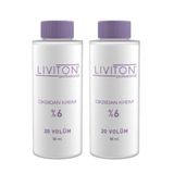 Liviton Professional Ev Tipi %6 Oksidan Krem 20 Volume 90 ml 2 Adet