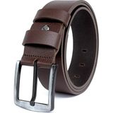 Livize %100 Manda Derisi Kahverengi Erkek Kot Kemeri Hakiki Deri 4,5 cm Genişlikte - 125 cm