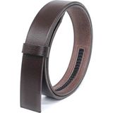 Livize Otomatik Toka Için Kemer %100 Manda Derisi Kahverengi 3,5cm