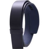 Livize Otomatik Toka Için Kemer %100 Manda Derisi Lacivert 3,5cm (Tokasız) - 110 cm