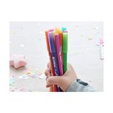 Livizmir Moda 15 Funtastıcs Çocuklar Için Ince Uçlu Keçeli Kalem 12'li Set - 1 mm Yuvarlak Uç - 01-Siyah
