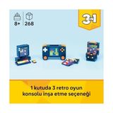 Livizmir Moda 3’ü 1 Arada Retro Oyun Konsolu 31380 – 8 Yaş Üzeri Kız ve Erkek Çocuklar Için Bilgisayar Veya Atari Makinesine Dönüşebilen Yaratıcı Oyuncak Yapım Seti, Eğlenceli Hediye Fikri (268 Parça)