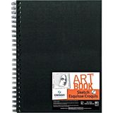 Livizmir Moda Artist Serisi Eskiz Defteri Kağıt Pedi, Kalem ve Kömür Için, Asitsiz, Tel Ciltli, 29,5 Kg, 9 x 12 Inç, 80 Yaprak - 01-Siyah