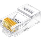 Livizmir Moda CAT5E RJ45 Jack 8P8C Ethernet Konnektörü Altın Kaplama 102 Adet