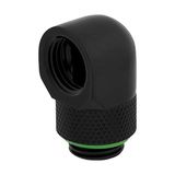 Livizmir Moda Hydro x Series 90° Uç Adaptörü Döndürülebilir (Ikili Paket, G1/4 Inç Bspp Adaptör Dişlisi, Pirinç Üretim Dayanıklılık, Güvenli Dönme Mekanizması, Yüksek Akış Hızları Için Tasarlanmıştır) Siyah