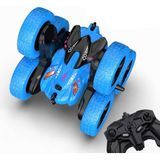 Livizmir Moda Oyuncak 2.4 Ghz Uzaktan Kumandalı Full Fonksiyon Işıklı Şarjlı 360° Dönebilen 6 Tekerlekli Drift Atabilen Akrobat Araba (Mavi-Yeşil) (Mavi)