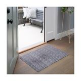 Livizmir Moda Sohome Ultra Ince Iç Mekan Kapı Paspası Mutfak Paspası, Düşük Profilli Lekeye Dayanıklı Kaymaz Tasarım, Makinede Yıkanabilir, 24" x 35", Gri