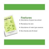 Livizmir Moda Yeşil Çay Özlü Nemlendirici Yaprak Maske (1AD) Airy Fit Sheet Mask Green Tea