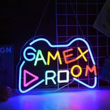 Livofloral Game Room LED Neon Tabela Neon Işık Dekor Duvar için Oyun Neon İşareti USB Güç Kablolu Oyuncu Işıklı Levha Sanat Oyun Odası Ev Dekorasyonu Yatak Odası Parti Bar