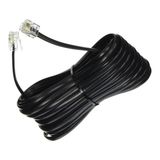 LIVOLO 20 metre Siyah Telefon Modem Adsl Vdsl Ara Kablosu Telefon Rj11 Hat Bağlantı Kablosu