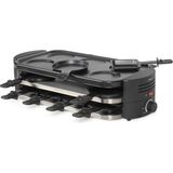 Livoo - 8 Kişilik Raclette Yapımcısı DOC337-1600 W, Pfas Içermez, Siyah