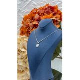 Livora Jewelry 925 Ayar Gümüş Baget Kesim Zirkon Taşlı Su Yolu Kare Yarım Kadın Kolye LVRTKKLY301