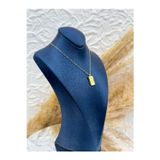 Livora Jewelry 925 Ayar Gümüş Gold Renk Gram Kolye – Altın Görünümlü Özel Tasarım