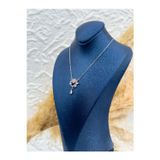 Livora Jewelry 925 Ayar Gümüş Kalp Kesim Pembe Kuvars Taşlı Damla Kadın Kolye – Zirkon Detaylı Özel Tasarım