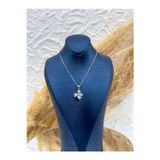 Livora Jewelry 925 Ayar Gümüş Mavi Taşlı Çiçek Figürlü Kadın Kolye – Özel Tasarım Hediyelik