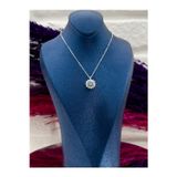 Livora Jewelry 925 Ayar Gümüş Mistik Topaz Taşlı Kar Tanesi Tasarım Zarif Kadın Kolye