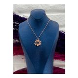Livora Jewelry 925 Ayar Gümüş Özel Tasarım Rose Renk Lüks Kadın Kolye