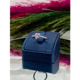Livora Jewelry 925 Ayar Gümüş Pembe Kuvars Taşlı Kalpli Popüler Kadın Yüzük LVRYZK102