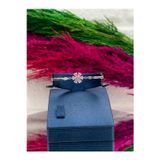 Livora Jewelry 925 Ayar Gümüş Pembe Kuvars Taşlı Özel Üretim Lotus Modeli Popüler Kadın Bileklik