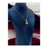 Livora Jewelry 925 Ayar Gümüş Pembe Kuvars Taşlı Yonca Modeli Zarif Kadın Kolye