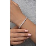 Livora Jewelry 925 Ayar Gümüş Pırlanta Montürlü Klasik Kelepçe Lüks Kadın Bileklik