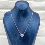 Livora Jewelry Pembe Kuvars Gümüş Kolye LVRKLY04