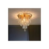 Livora Lighting Ahenk Gold Kristal Tasli Modern Salon Avize