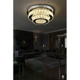 Livora Lıghtıng Ahu Kristal Taşlı 3 Kademeli Modern Ledli Salon Avize