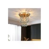 Livora Lıghtıng Akasya Gold Renk Kristal Taşlı Hol Ve Salon Avizesi