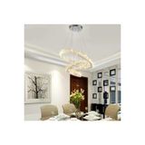 Livora Lighting Alfa Kristal Tasli 3 Kademeli Modern Ledli Salon Avize