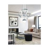 Livora Lighting Angel Modern Sarkit 3 Kademeli Seker Toplu Krom Led Avize