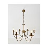 LİVORA LIGHTING Öykü 6lı Eskitme Boya Modern Sarkıt Avize
