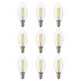 LİVORA LIGHTING Rustik Düz 4W E14 LED Ampul 400lm (9LU paket)