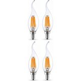 LİVORA LİGHTİNG Rustik Kıvrık 4W E14 LED Ampul 400LM (4lü Paket) - Günışığı