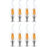 LİVORA LİGHTİNG Rustik Kıvrık 4W E14 LED Ampul 400LM (8li Paket) - Günışığı