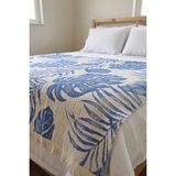 Livoras Home Müslin Pamuklu 220 x 240CM Çift Kişilik Pike Lacivert - Beyaz - 220 x 240 Battal Boy