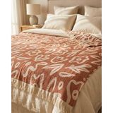 Livoras Home Müslin Pamuklu 220 x 240CM Çift Kişilik Pike Terrcotta Tarçın - 220 x 240 Battal Boy