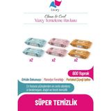 Livory Clean & Cool Serisi Yüzey Temizleme Havlusu 2 Adet Orkide Dokunuşu (2 x 100) 2 Adet Manolya Ferahlığı (2 x 100) 2 Adet Portakal Çiçeği Işıltısı (2 X100) (600 Yaprak)
