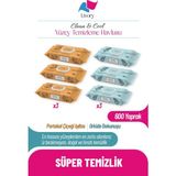 Livory Clean & Cool Serisi Yüzey Temizleme Havlusu 3 Adet Orkide Dokunuşu (3 x 100) 3 Adet Portakal Çiçeği Işıltısı (3 X100) (600 Yaprak)