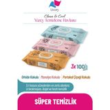 Livory Clean & Cool Serisi Yüzey Temizlik Havlusu 1 Adet Orkide Dokunuşu | 1 Adet Manolya Ferahlığı | 1 Adet Portakal Çiçeği Işıltısı (3x100 Yaprak)