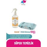 Livory Clean & Fresh Hanımeli Oda Kokusu 500 ml | Clean & Cool Serisi Premium Yüzey Temizlik Havlusu Orkide Dokunuşu 1X100 (100 Yaprak)