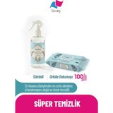 Livory Clean & Fresh Serisi Sümbül Oda Kokusu 500 ml | Clean & Cool Premium Islak Yüzey Temizlik Havlusu Orkide Dokunuşu 1X100 (100 Yaprak)