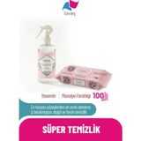 Livory Clean & Fresh Serisi Yasemin Oda Kokusu 500 ml | Clean & Cool Serisi Yüzey Temizleme Havlusu Manolya Ferahlığı 1X100(100 Yaprak)
